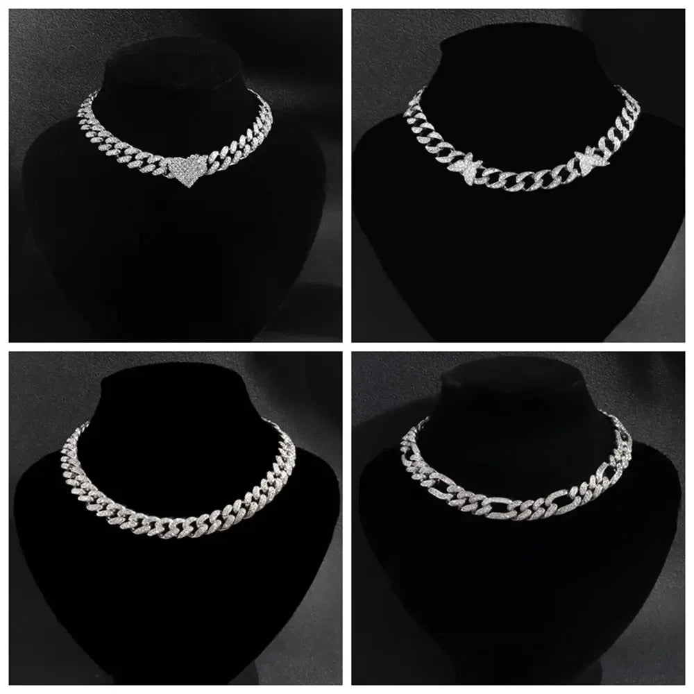 Iced Out Miami Link Choker Necklace