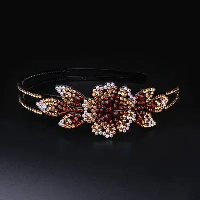 Wild Flower Pearl Rhinestone Headband