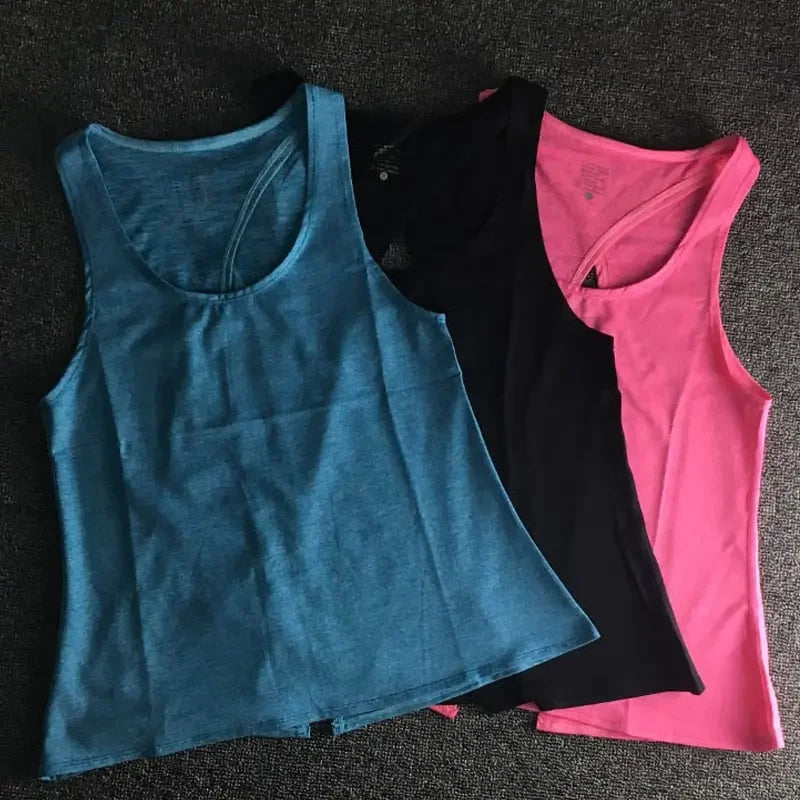 Women Yoga Tank Tops  Quick-dry  Exercise Women&#39;s Workout Gym Clothes  Sports T-Shirts  Fitness Top women Shirt sportswear - LUXLIFE BRANDS