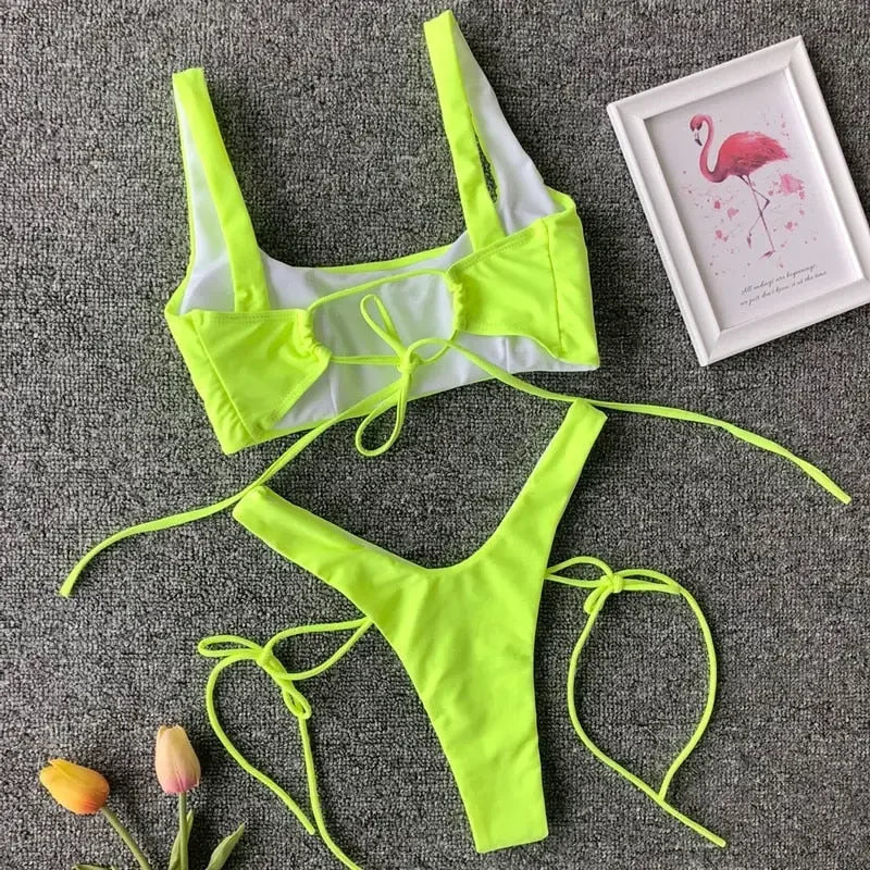 Jolie High Cut Brazilian Bikini