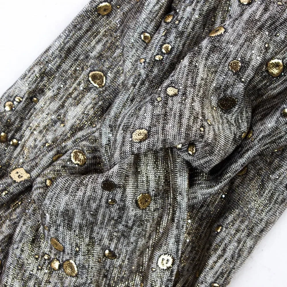 Metallic Color Wide Elastic Headbands