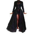 Premium Lace High Waist Sheer Jacket Long Gown