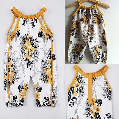 Tropic Baby Sleeveless Summer Jumpsuit - LUXLIFE BRANDS