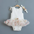 Rainbow Stripes Baby Girl Dress Summer Lace Kids Baptism Birthday Dress Princess Girls Clothing Infant Dresses Vestido