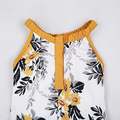 Tropic Baby Sleeveless Summer Jumpsuit