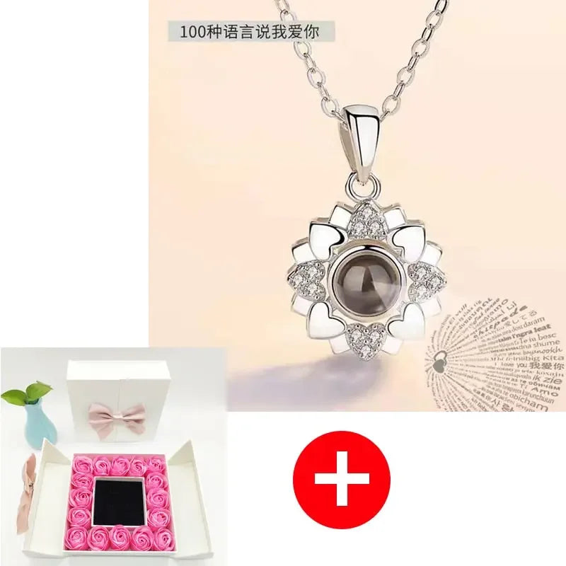 Valentines Artificial Rose & Jewelry Gift Box