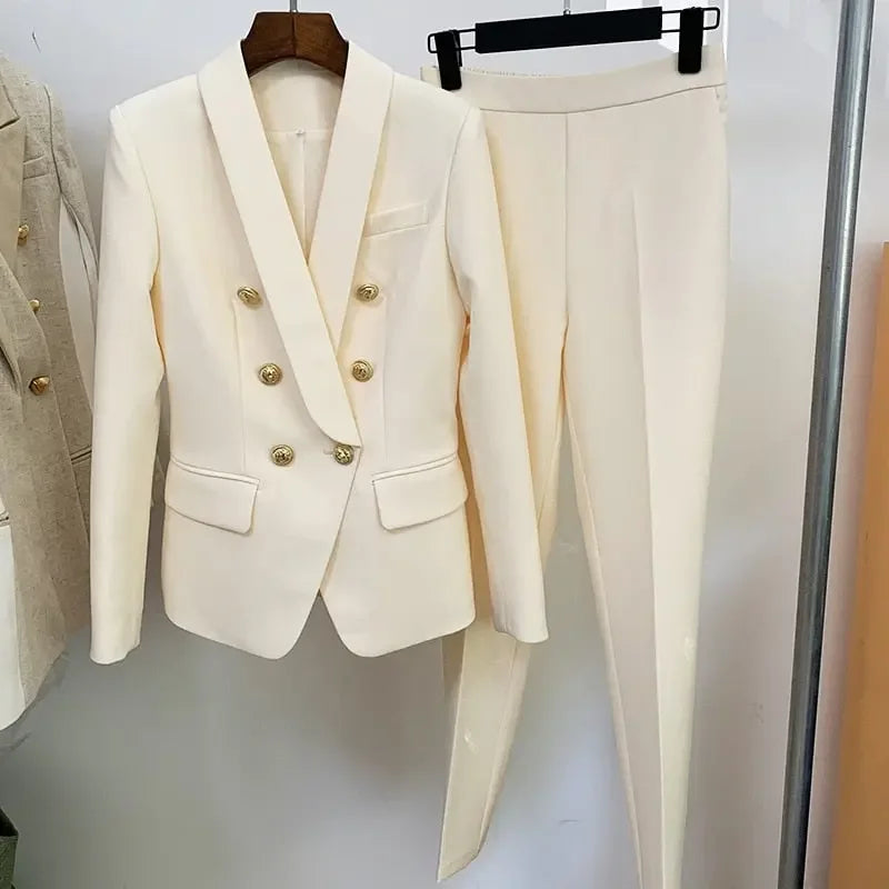 Monaco Blazer & Pantsuit Career Set - LUXLIFE BRANDS