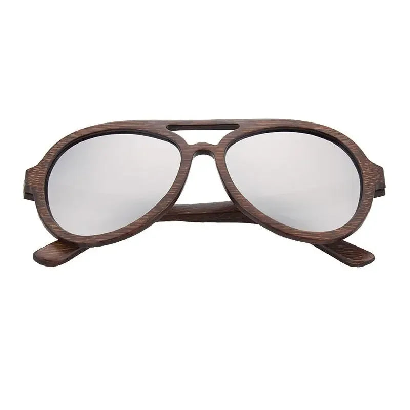 Vintage Wooden Polarized Driving Sunglasses UV400