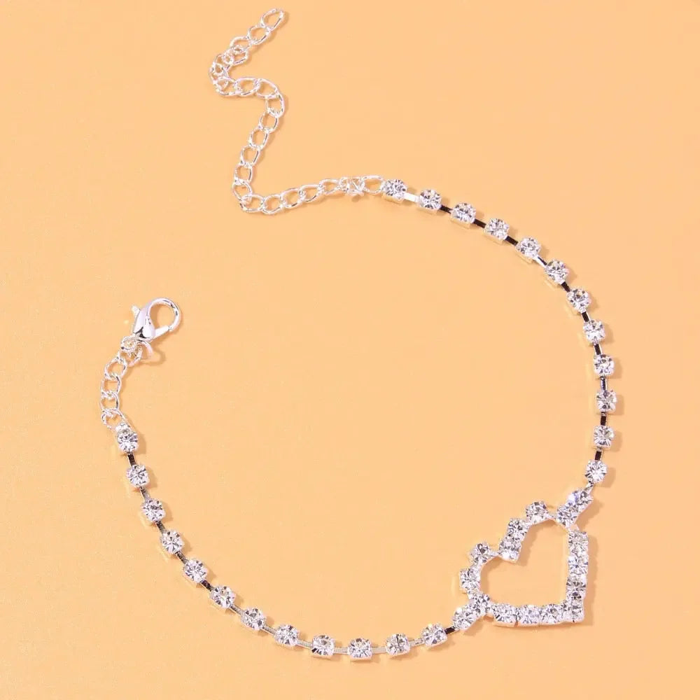 Cute Rhinestone Anklet Bracelet