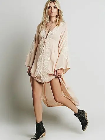 Vintage Floral Cotton Boho Dress - LUXLIFE BRANDS