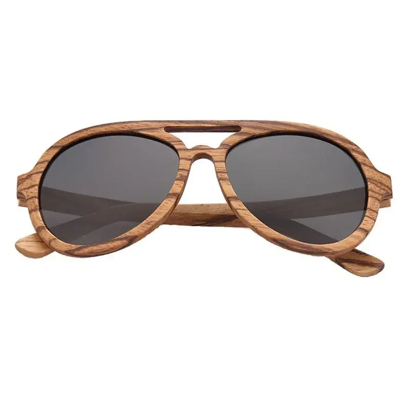 Vintage Wooden Polarized Driving Sunglasses UV400