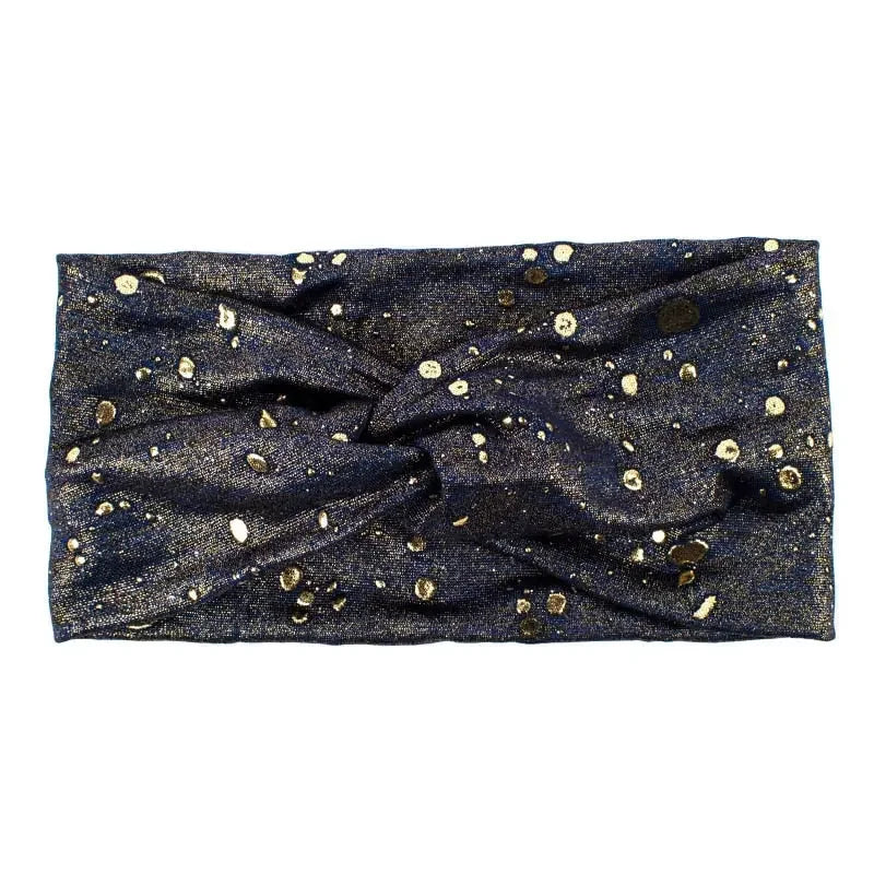 Metallic Color Wide Elastic Headbands