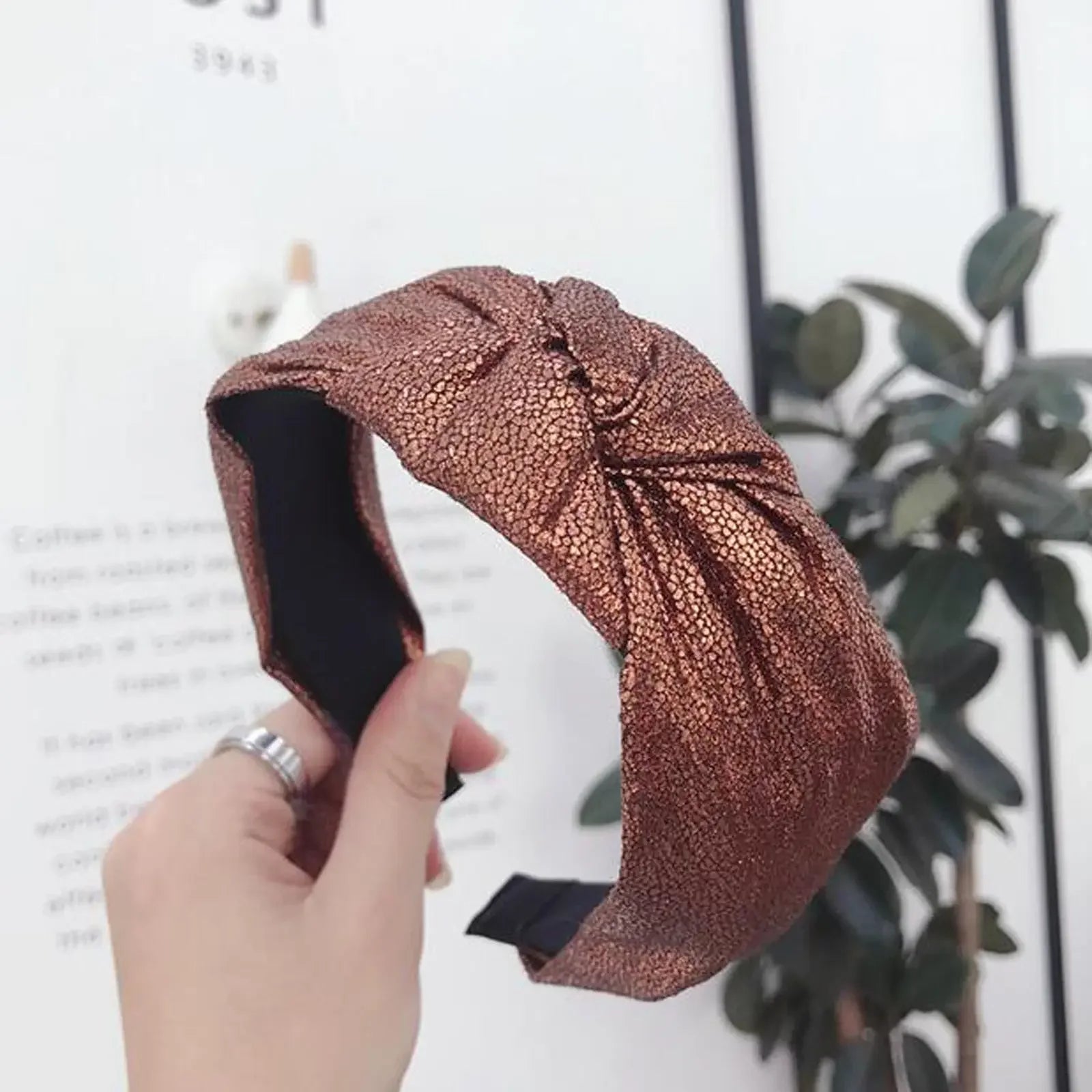 Vintage Wide Center Knot Hairband