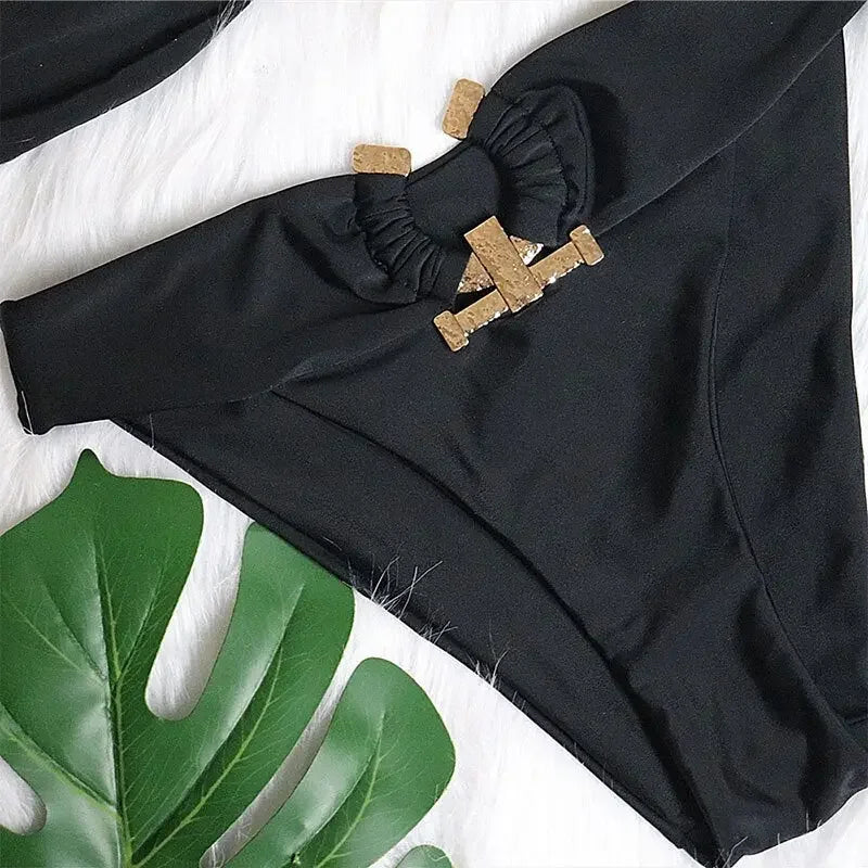 Oceanside Bandeau Push Up Brazilian Bikini