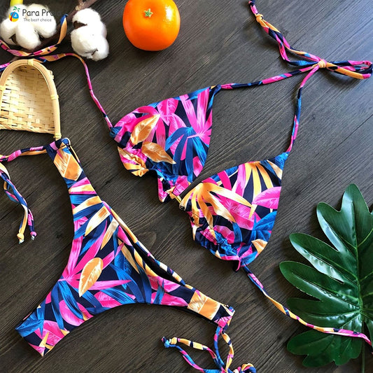 Tropic Vibe Micro Thong Bikini
