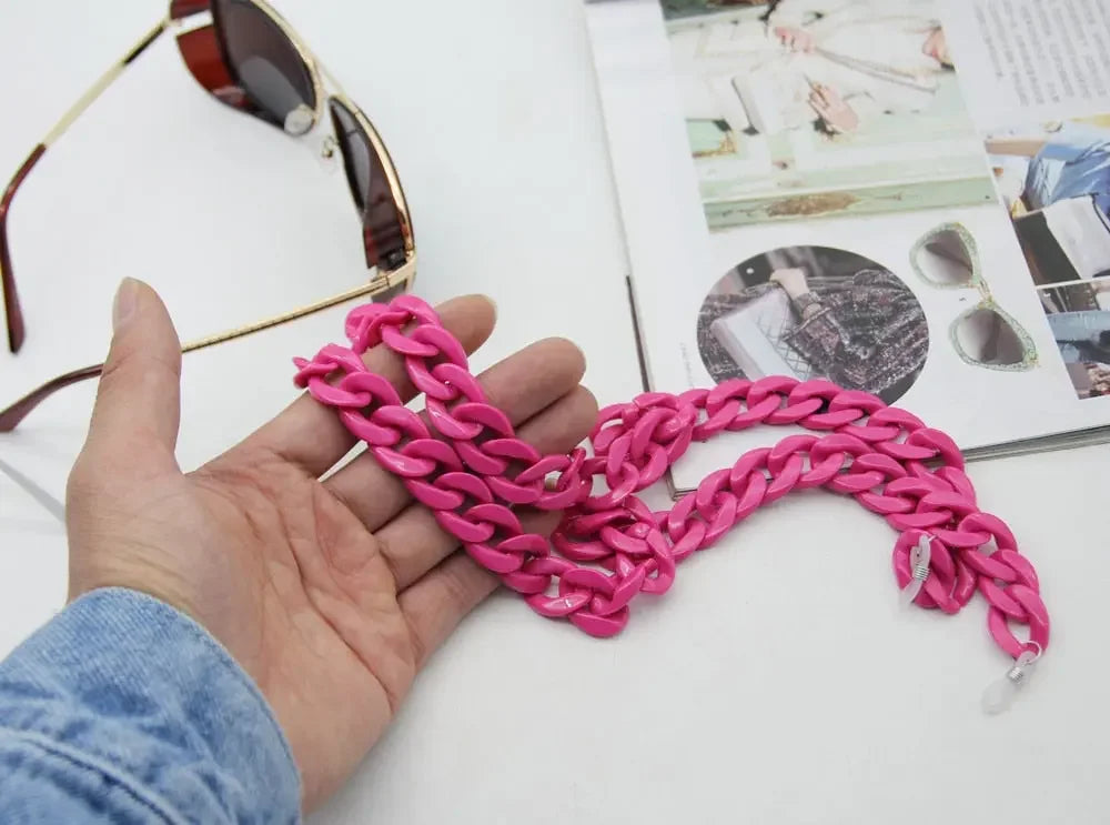 Fashion Acrylic Sunglass Chain