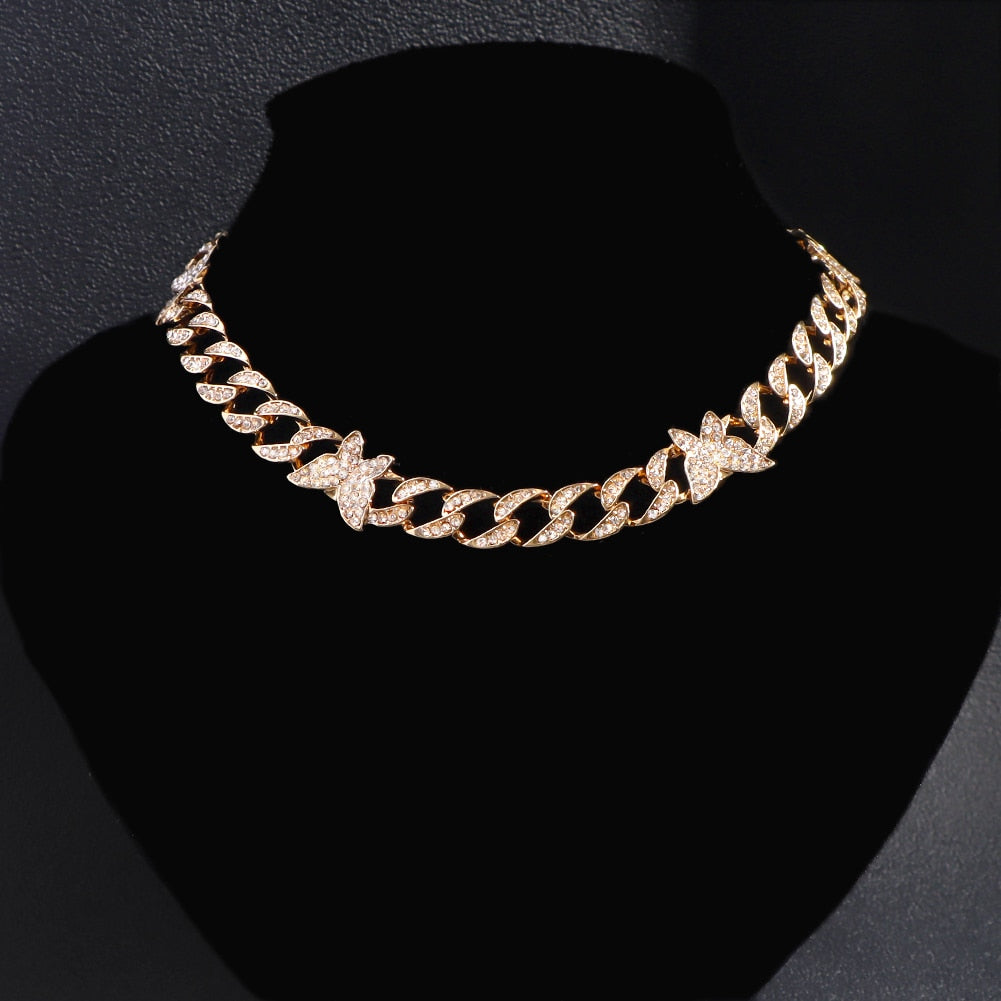 Iced Out Miami Link Choker Necklace