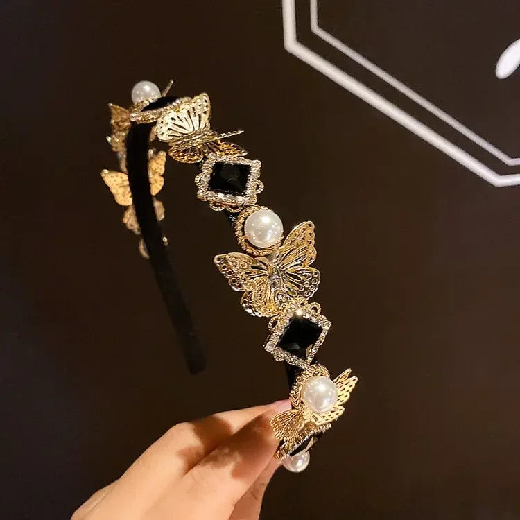 LUX Rhinestone Baroque Hairband