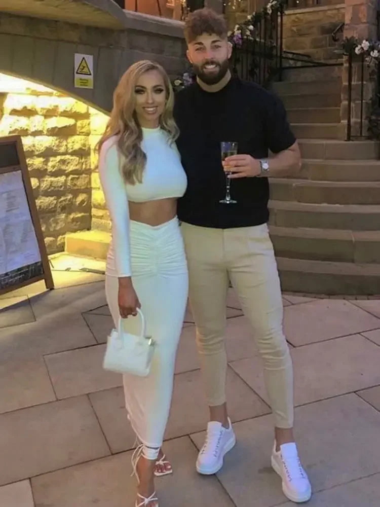 Santorini Long Sleeve Top + Skirt 2 Pc Set