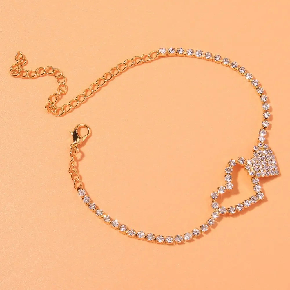 Cute Rhinestone Anklet Bracelet