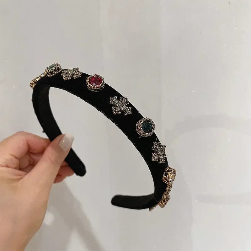 LUX Rhinestone Baroque Hairband