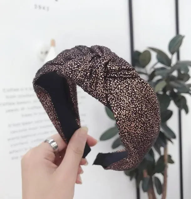 Vintage Wide Center Knot Hairband