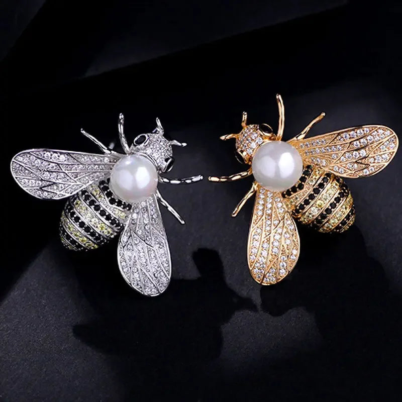 Little Bee Bling Brooch