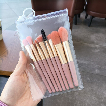 Unicorn Mini Travel Makeup 8 Pc Brush Set