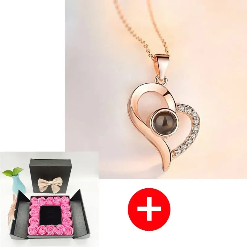 Valentines Artificial Rose & Jewelry Gift Box