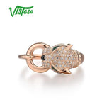 LUX 14K 585 Rose Gold Ring