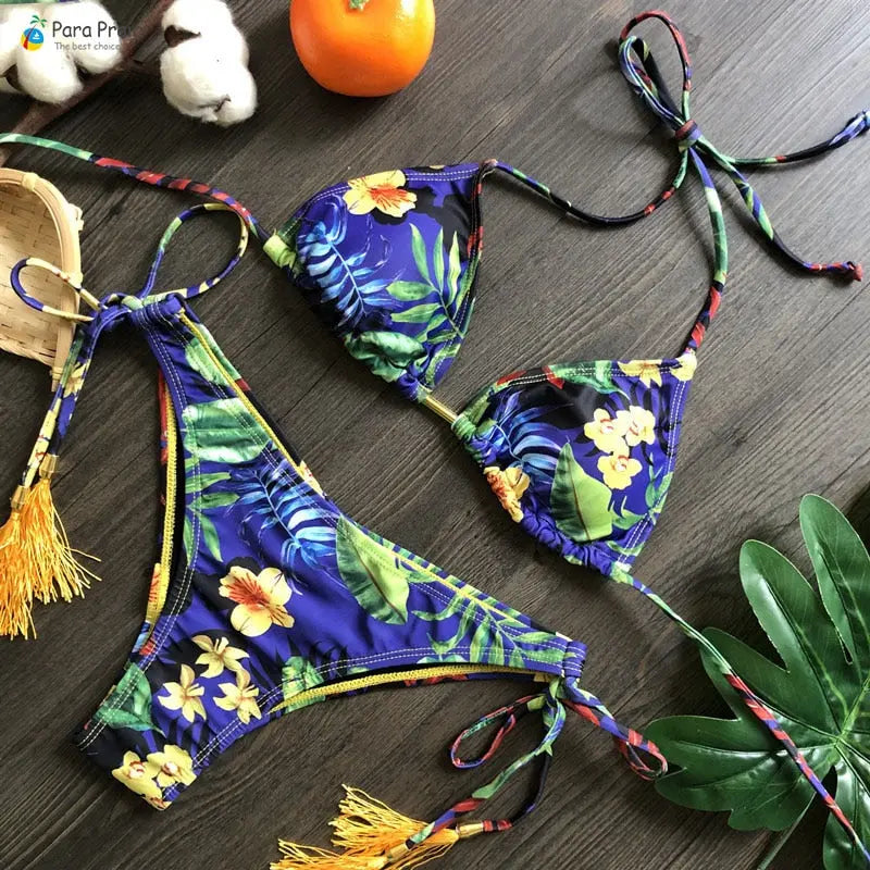 Tropic Vibe Micro Thong Bikini