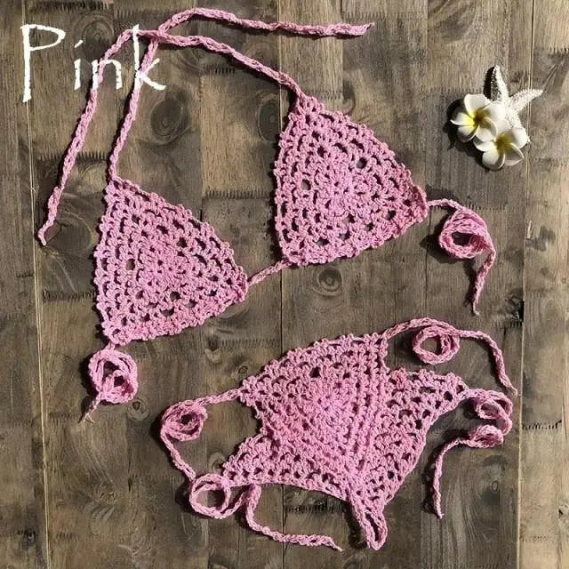 Lulu Crochet Micro Bikini - LUXLIFE BRANDS