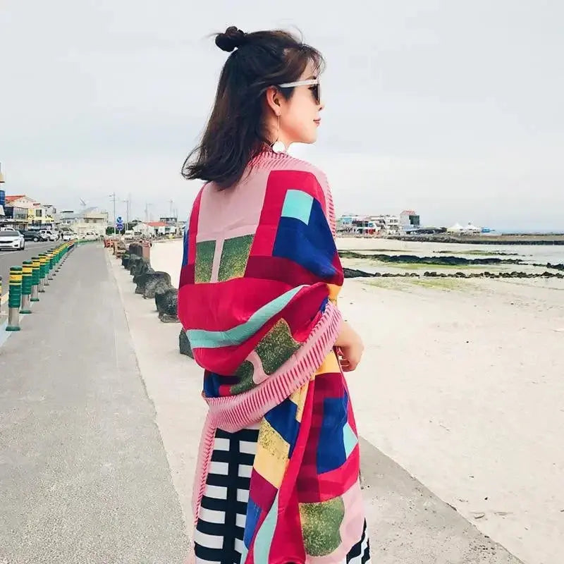 Oversized Boho Cotton Beach Blanket - LUXLIFE BRANDS