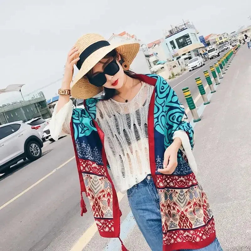 Oversized Boho Cotton Beach Blanket - LUXLIFE BRANDS