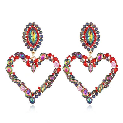 Boho Exaggerated Love Fashion Earrings