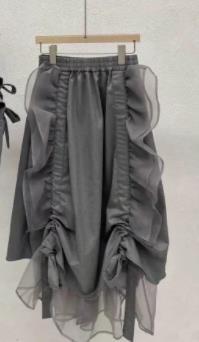 Trendy Short Blazer Coat & High Waist Loose Casual Skirts Set