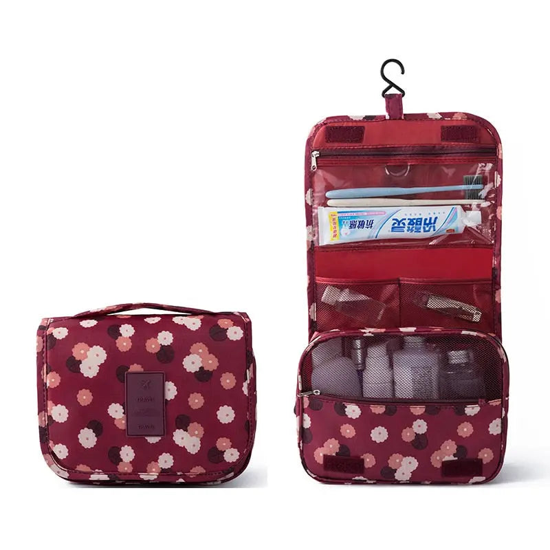 High Capacity Makeup Bag Travel Cosmetic Bag (Waterproof) - LUXLIFE BRANDS