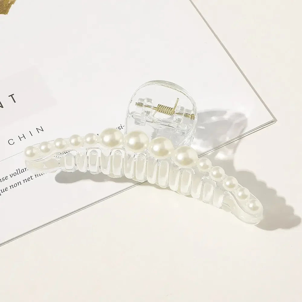 Giant Pearl Acrylic Hair Clip