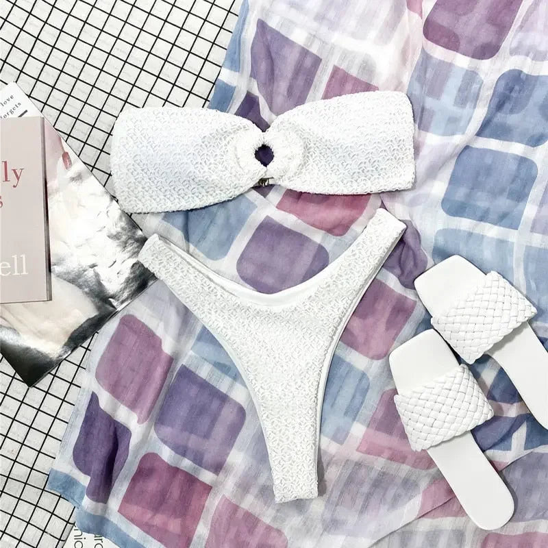 Key West High Waist Bandeau Bikini