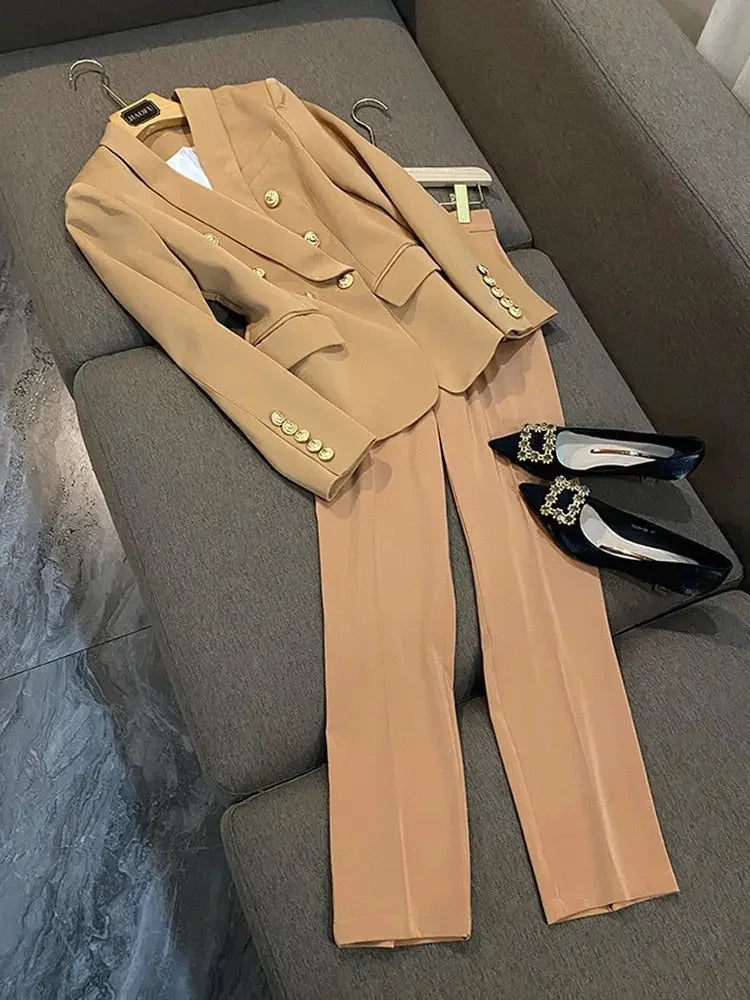 Monaco Blazer & Pantsuit Career Set - LUXLIFE BRANDS