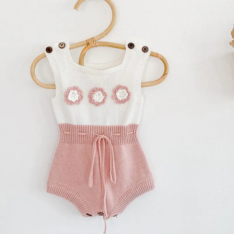 LUX Baby Knitted Sleeveless Romper Jumpsuit - LUXLIFE BRANDS