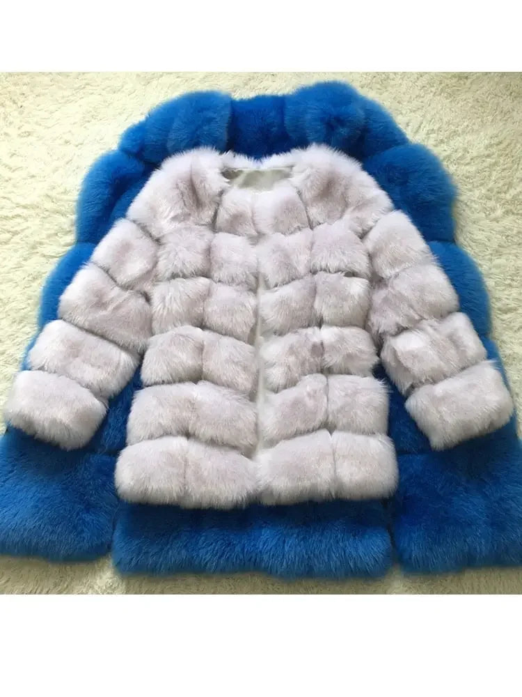 Long Faux Fur Coat S-4XL