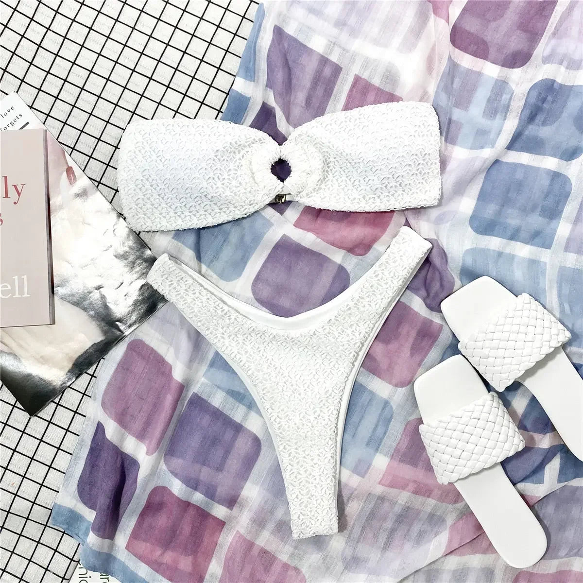 Key West High Waist Bandeau Bikini