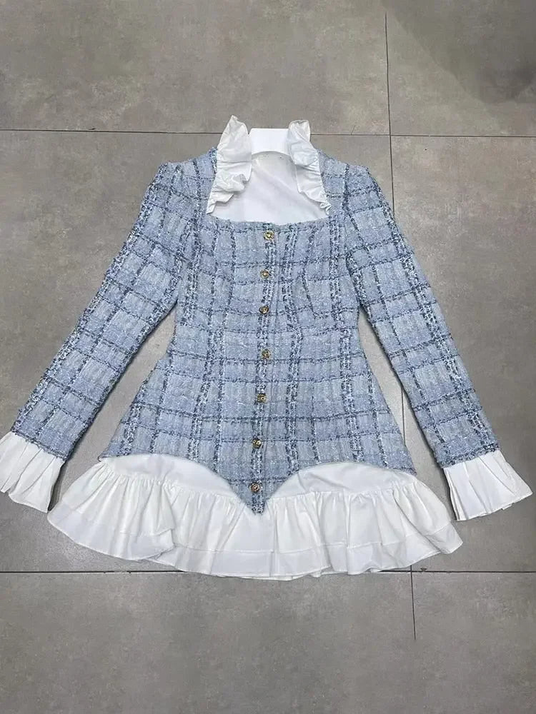 Chic Preppy A Line Layered Dress