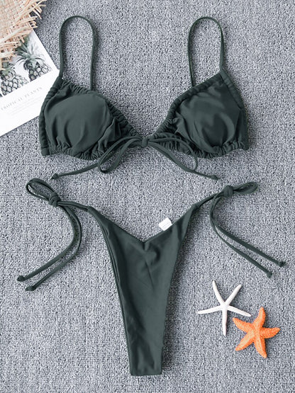Bombshell High Waist Brazilian Bikini - LUXLIFE BRANDS
