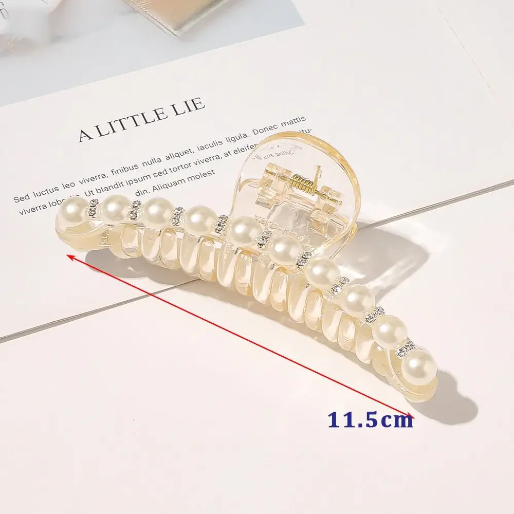 Giant Pearl Acrylic Hair Clip