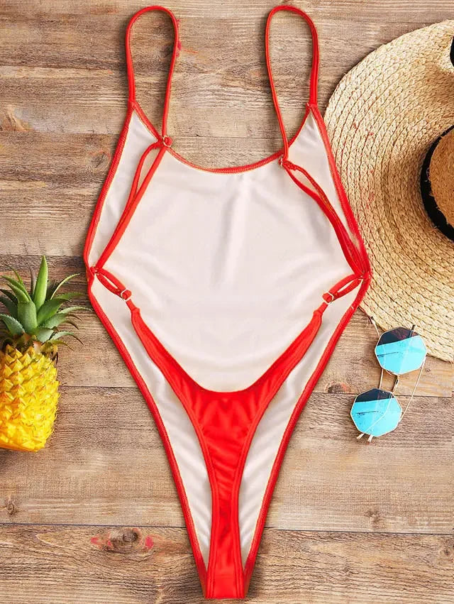 Sassy High Cut Thong Monokini