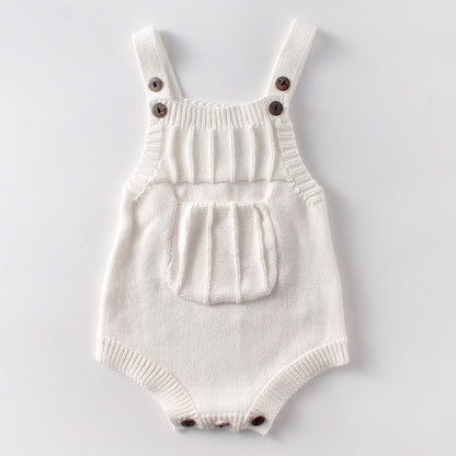 LUX Baby Knitted Sleeveless Romper Jumpsuit
