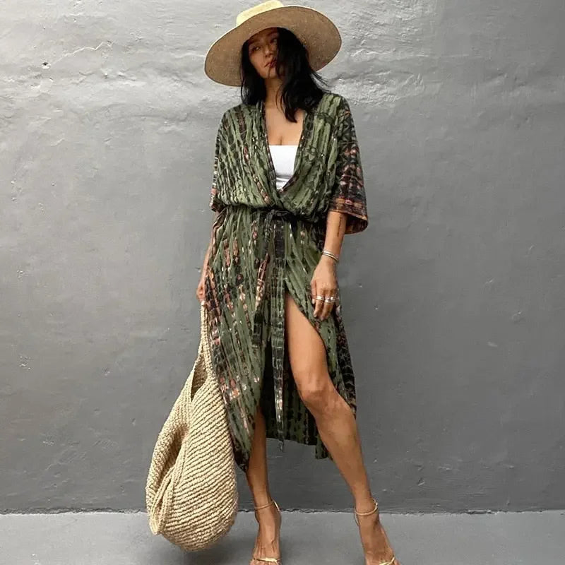 Maui Beach Kimono Cover Up - LUXLIFE BRANDS