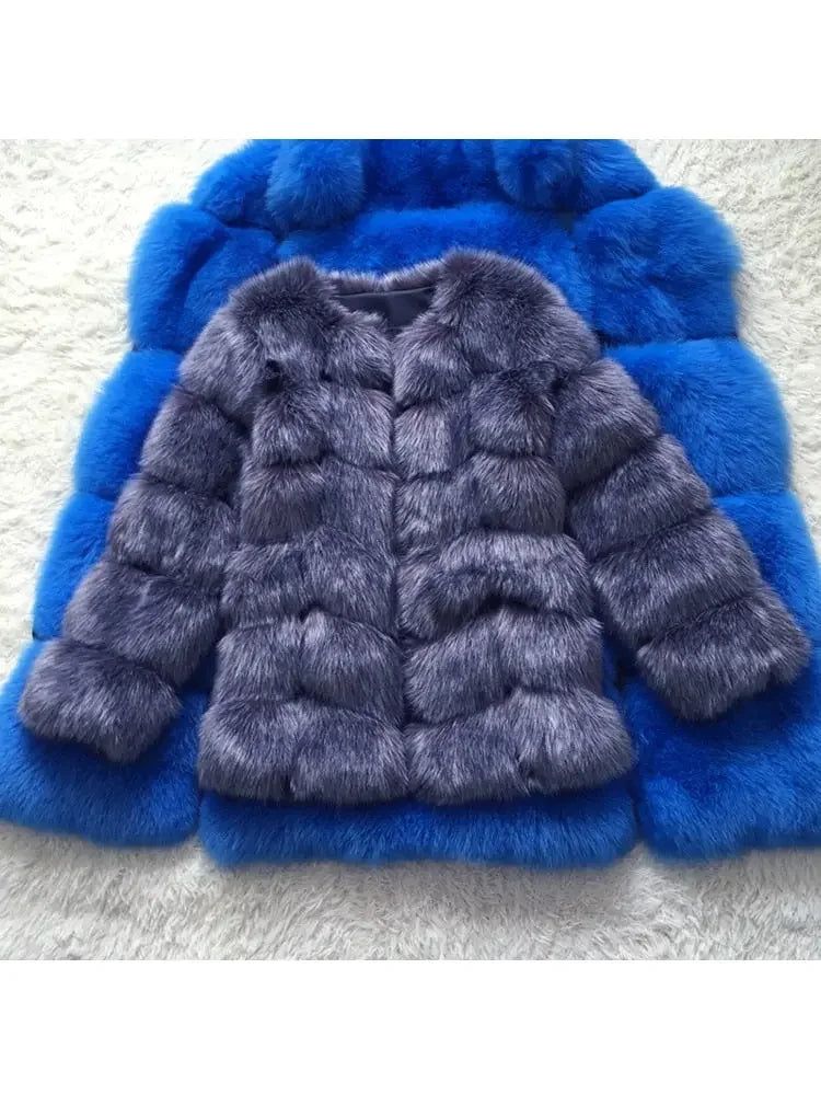 Long Faux Fur Coat S-4XL
